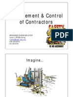 Management Control of Contractors