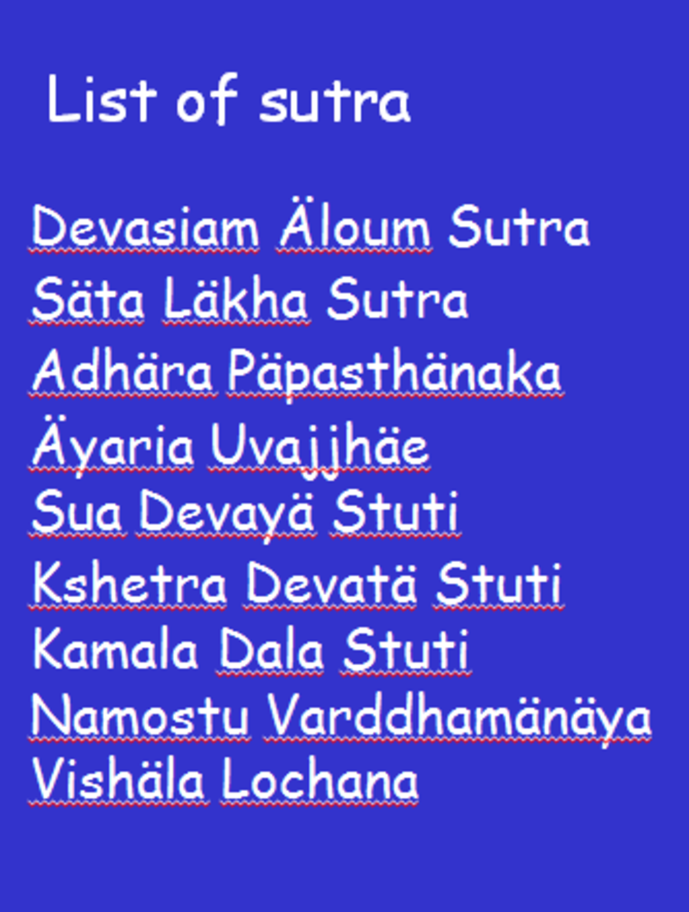 7 EXPLANATION OF PRATIKRAMANA SUTRAS DEVASIAM ÄLOUM SUTRA,SÄTA LÄKHA