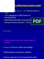 Johnson's Behavioral System Model