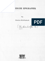 GÃ¼nther Klaffenbach Griechische Epigraphik  1957