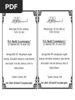 Contoh Kartu Ucapan Aqiqah Bayi Pada Berkat (Kotak Nasi) (1)