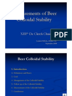 Beer Colloidal Stability