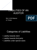 Liabilities of An Auditor (New)