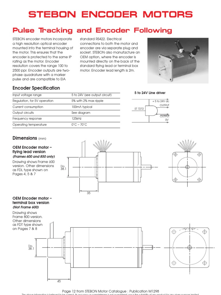 Stebon Encoder Motors | PDF | Ac Power Plugs And Sockets | Electrical ...