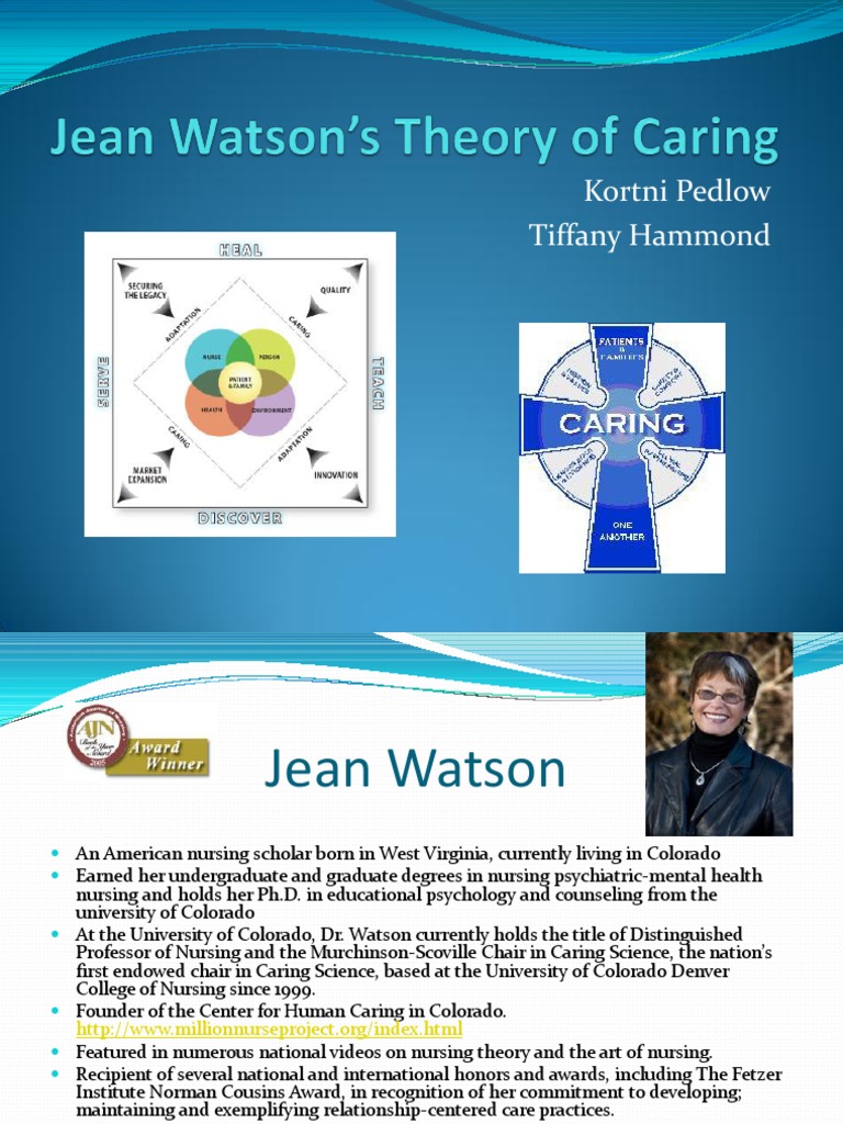 essay jean watson's theory of nursing