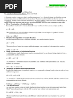 Types of Chemical Reactions