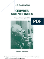 Sakharov A. D. - Œuvres Scientifiques