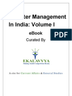 Diaster Management in India Vo. I