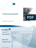 Nordea Bank, Financial Forecast Update, July 22, 2013.
