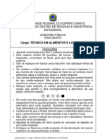 d - Tecnico Em Alimentos e Laticinios