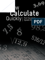 How to Calculate Quickly - Full Course in Speed Arithmetic