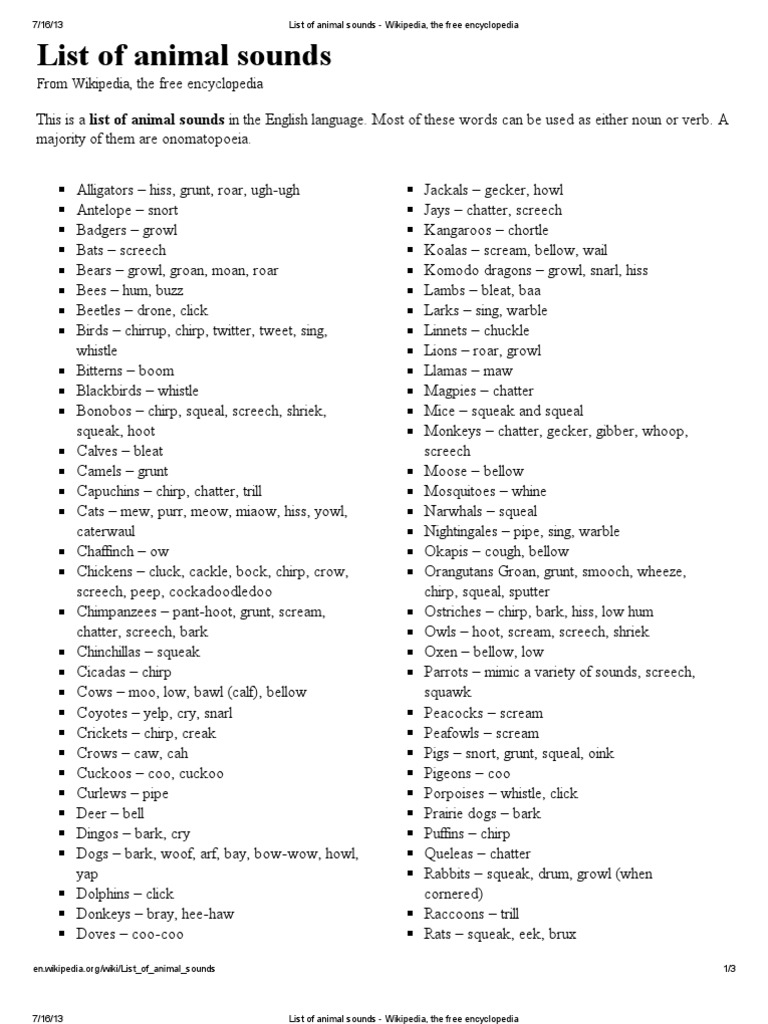 List of animal sounds - Wikipedia, the free encyclopedia.pdf