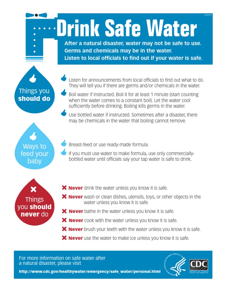 Ensuring Safe Drinking Water Post-Disaster | PDF