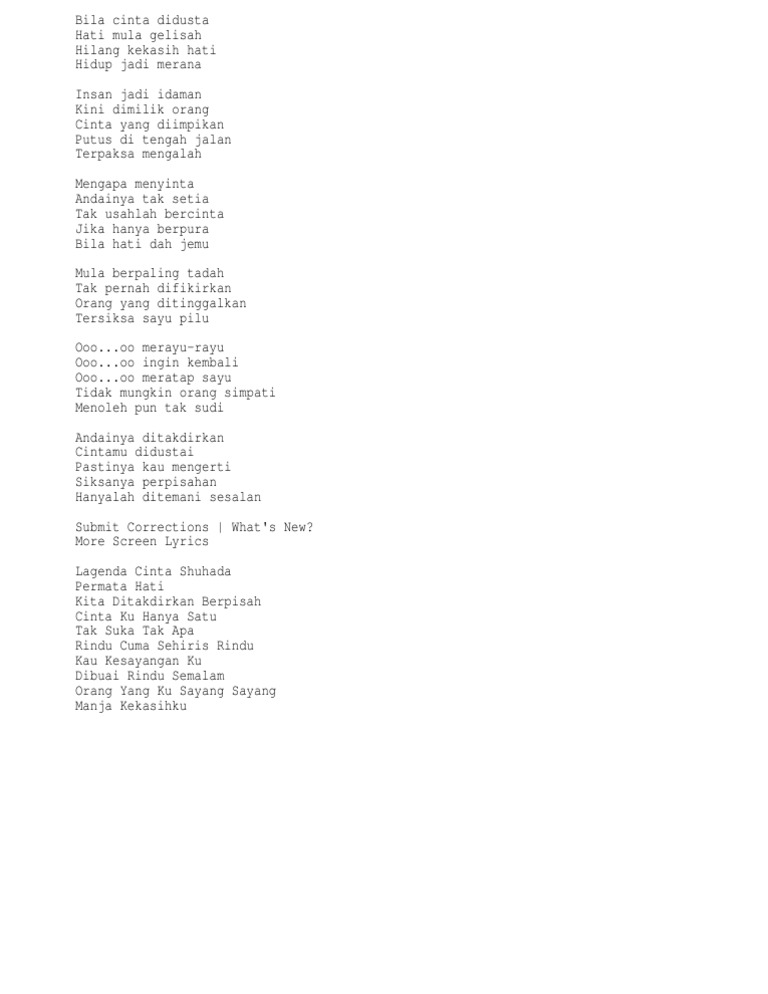 Bila Cinta Didusta Pdf