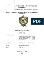 Presupuesto Maestro - Modificado