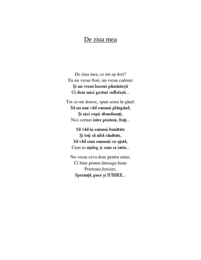 De Ziua Mea Poezie