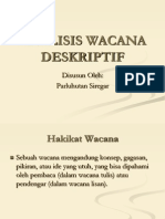 Analisis Wacana Deskriptif