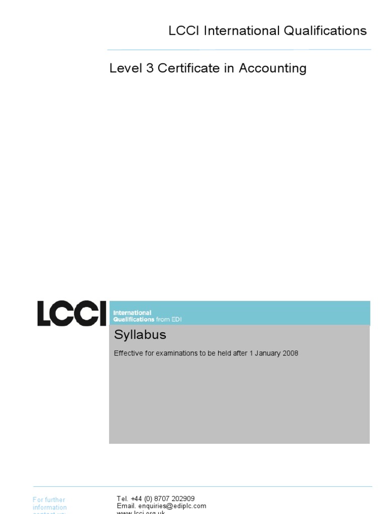 Accounting Level 3 April 2012 PDF