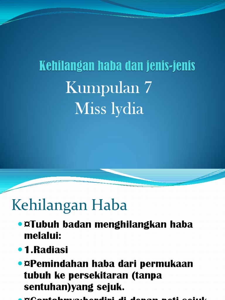 Kehilangan Haba Dan Jenis-Jenis | PDF