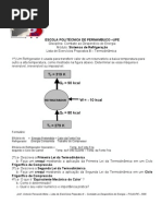 Exercícios Resolvidos 8 Refrigeração Combate POLI
