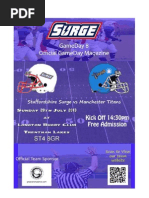 Staffordshire Surge Vs Manchester Titans