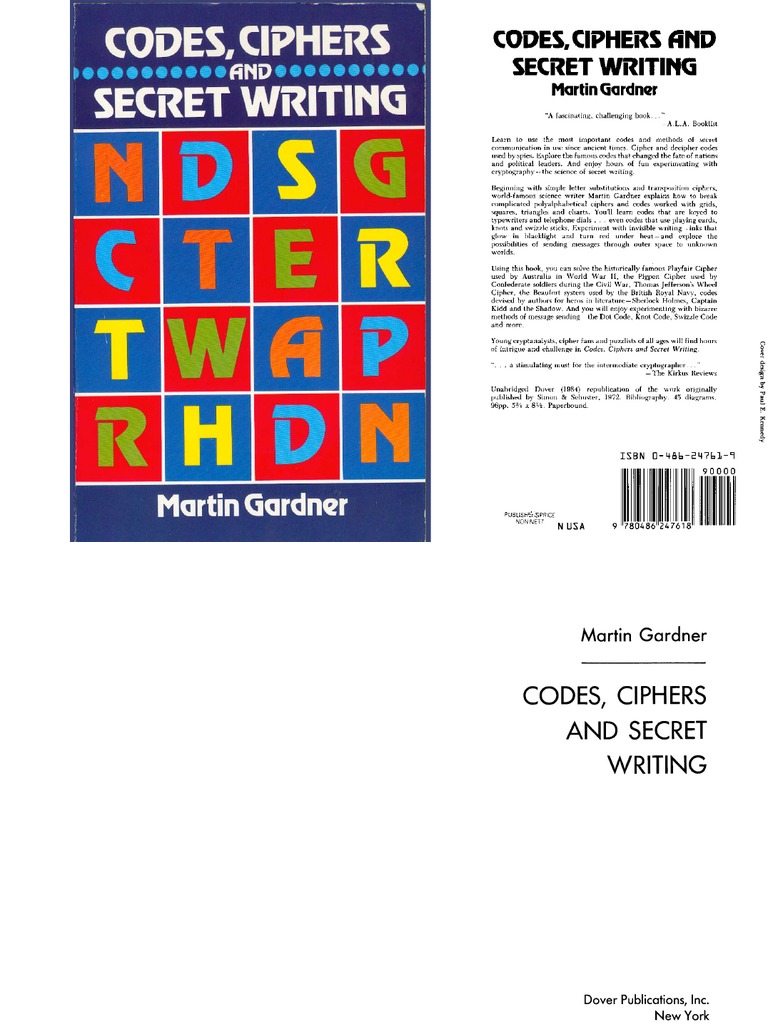Martin Gardner Codes Ciphers and Secret Writing | PDF | Espionage ...