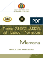 Preparación de la Primera Cumbre Judicial de Bolivia