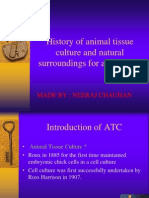 History of Animal Tissue Culture and Natural Surroundings For Animal Cell