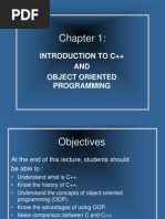 Introduction To C++ AND Object Oriented Programming