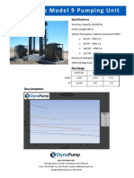 Dynapump Model 9 Pumping Unit: Specifications