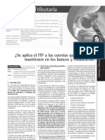 Se Aplica El ITF A Las Cuentas Que Los CAFAE Mantienen en Los Bancos y Financieras