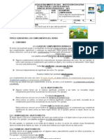 GUIA 11 ESPAÑOL 7° complementos del verbo