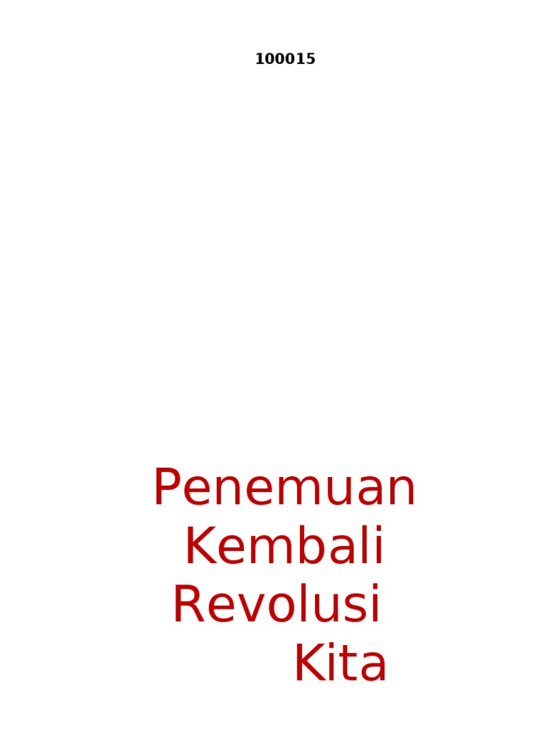 Penemuan Kembali Revolusi Kita Ir Soekarno 17 Agustus 1959