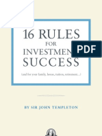 Templeton 16 Rules for investments!