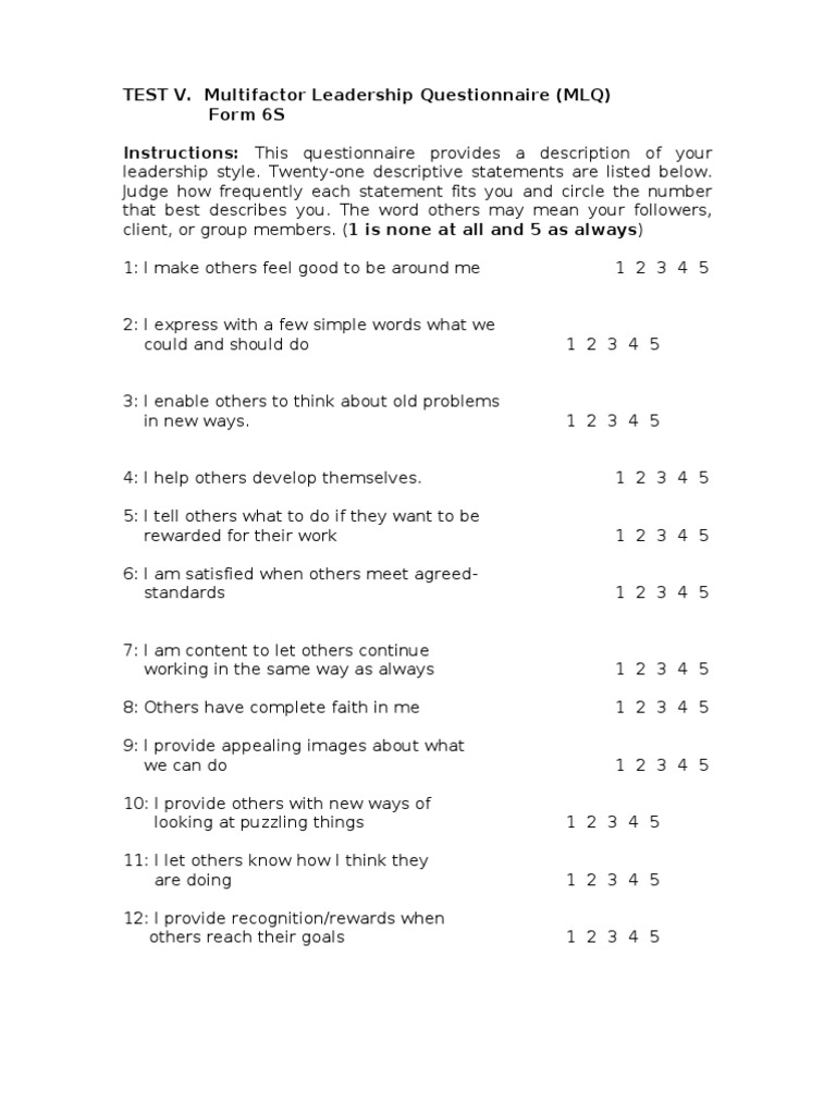 Multifactor Leadership | PDF | Leadership | Motivation