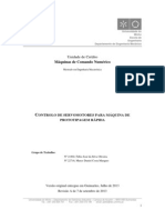 Controlo de Servomotores para Máquina de Prototipagem Rápida