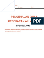 Pengenalan Diri & Kebesaran Allah SWT: UPDATE 2013