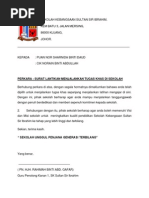 Surat Permohonan Pembatalan Pertukaran Guru - Persoalan t