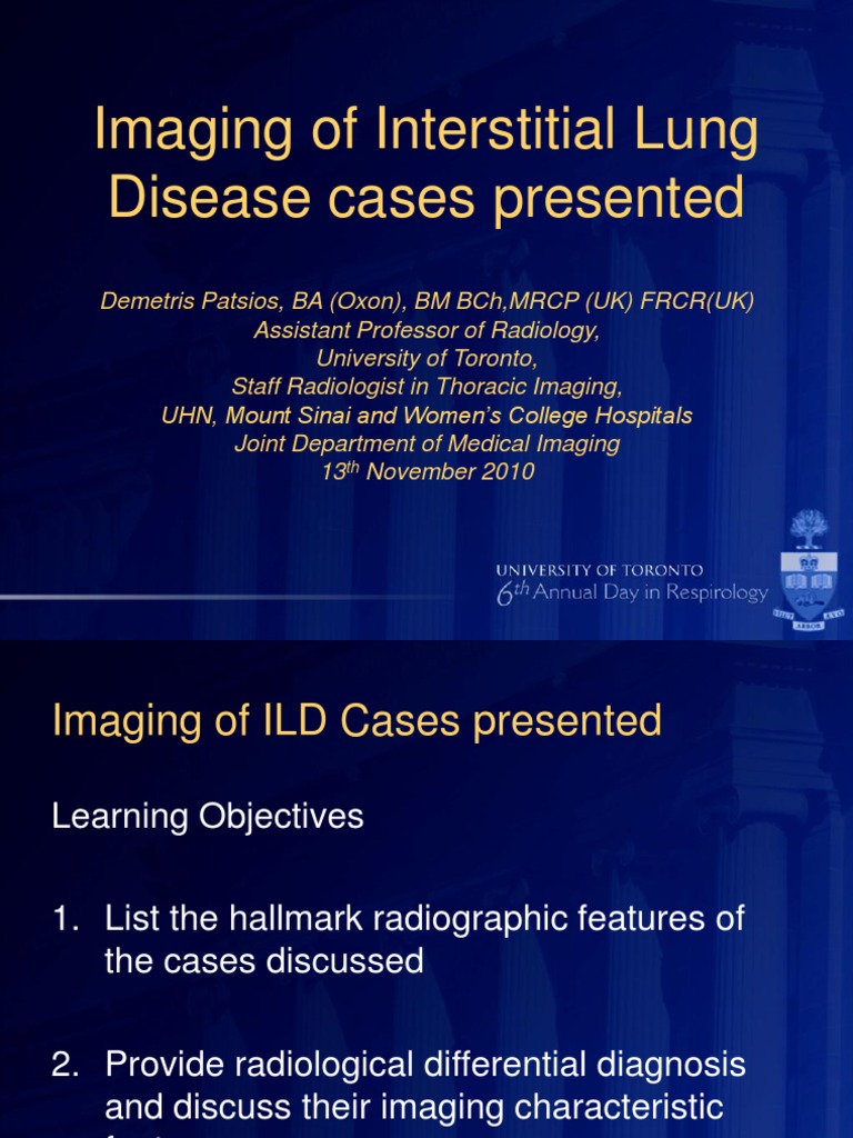 ADR Radiographic Pearls in ILD PDF Pneumonia Organ (Anatomy)