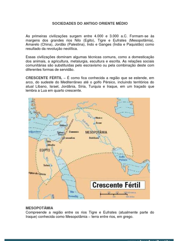 texto sociedades do antigo oriente médio PDF Mesopotâmia Assíria