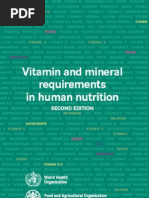 Vitamin and Mineral Requirements in Human Nutrition