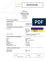 Ficha de Seguridad Propionato de Sodio