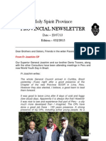 Provincial Newsletter - Ed 032 - 23 07 13