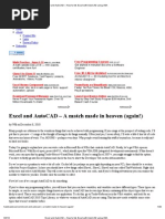 Download Excel and AutoCAD  How to link Excel with AutoCAD using VBA by Divyadristi SN155458427 doc pdf