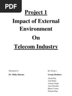 Download Impact of External Environment on Telecom Industry by kanabaramit SN155460797 doc pdf