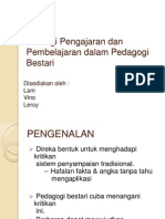 Strategi Pengajaran Dan Pembelajaran Dalam Pedagogi Bestari A