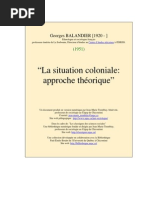 Download Georges Balandier - La situation coloniale-approche thorique 1951 by odradeck76 SN155465325 doc pdf