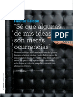 " Sé Que Algunas de Mis Ideas Son Meras Ocurrencias": Héctor Falcón
