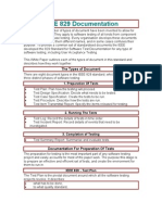 IEEE 829 Documentation