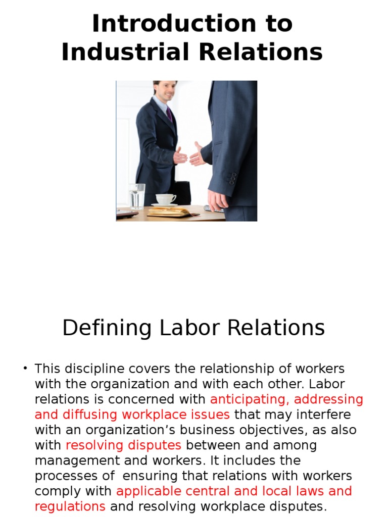 Understanding Industrial Relations Dynamics | PDF | Industrial ...